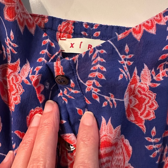 NWT XiRENA Vibrant Bardot Bleu Fleur Floral Midi Dress (Size Small) - Picture 9 of 14